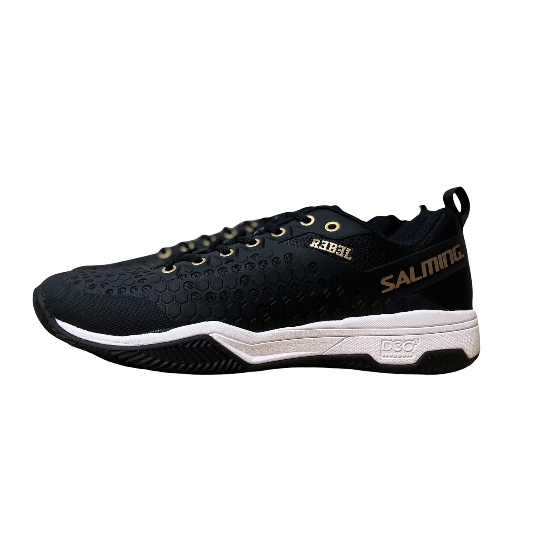 Salming Rebel Black Female All Court Shoe. Padel & Pickleball